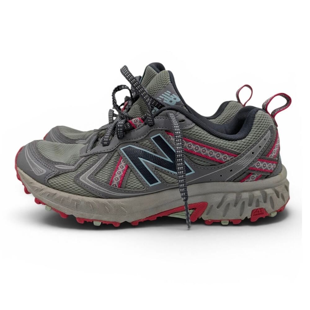 NEW BALANCE 410 V5 Women's Trail Running Shoes WT410CS5 Gray Pink - Size 8 US